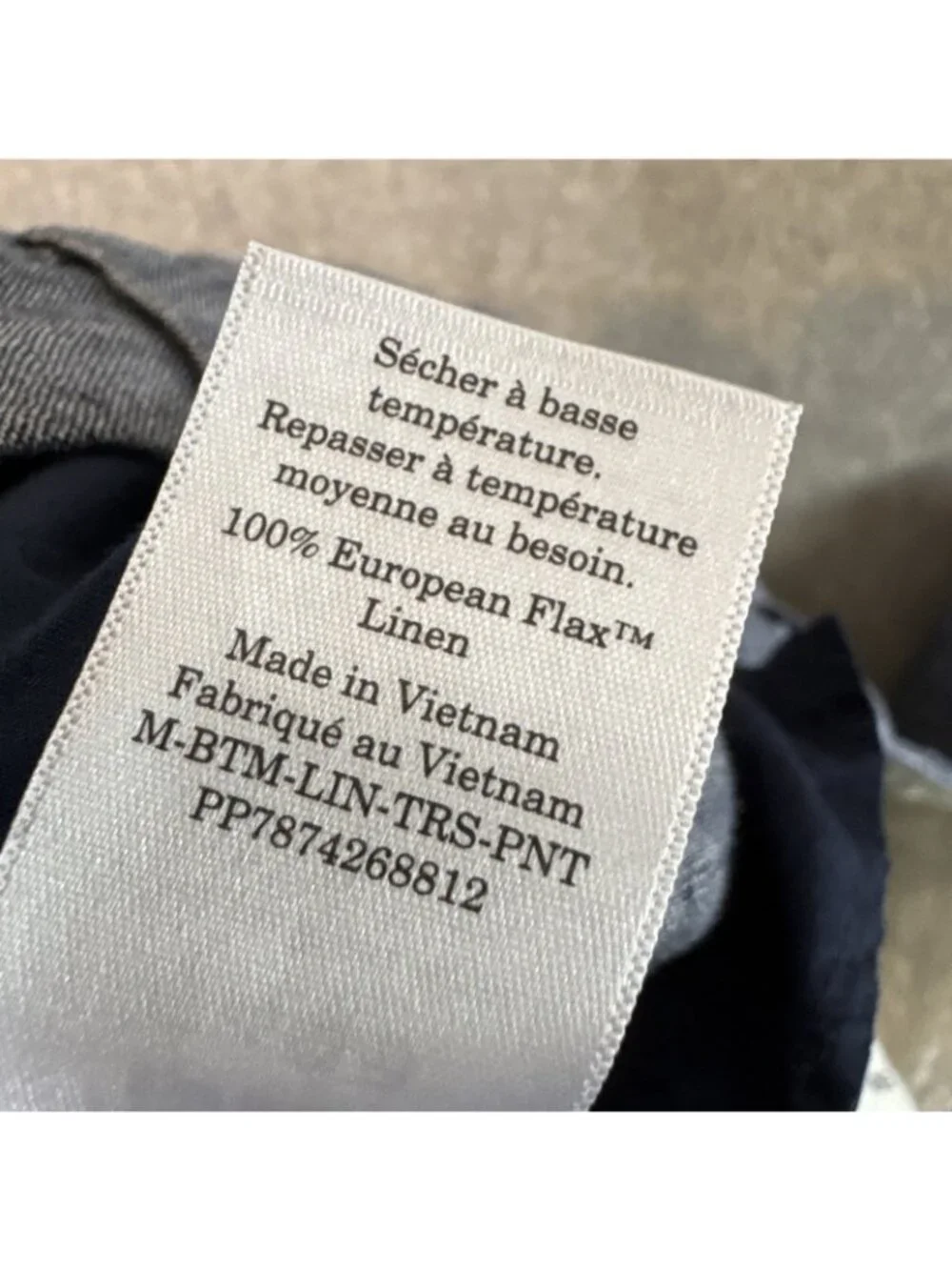 Everlane 100% European Flax Linen Pants Mens 29x30 Blue Chambray Straight Leg